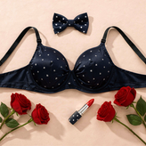 سوتین اسفنجی بدون فنر ستاره مشکی لونیوا شاپ