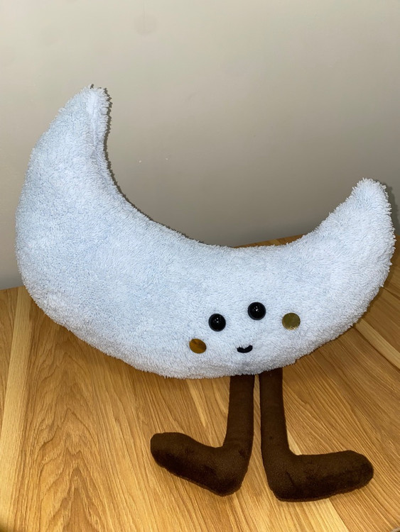 عروسک ماه نوزاد - عروسک سیسمونی طرح ماه