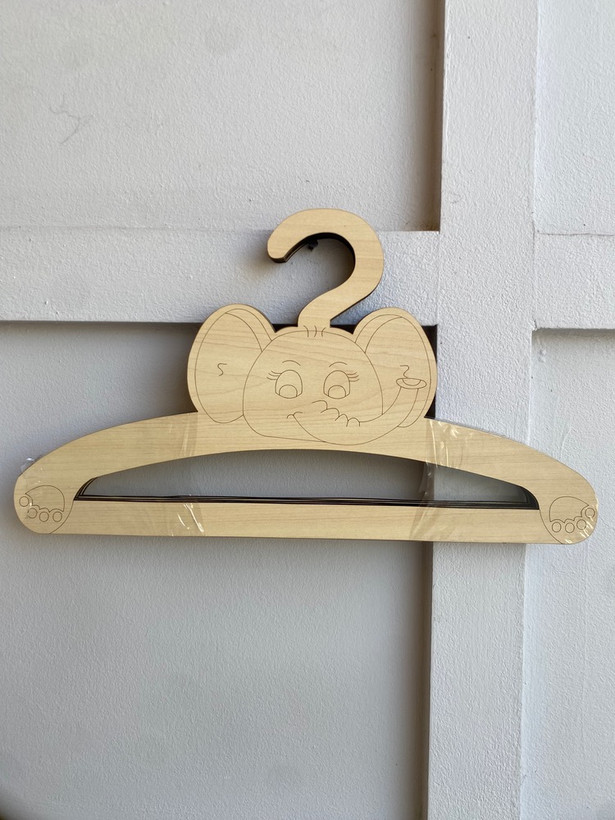 چوب رختی طرح دار کودک - آویز لباس فانتزی