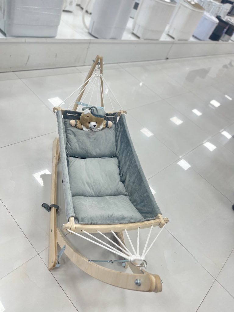 گهواره ننو خرسی نازلی طوسی